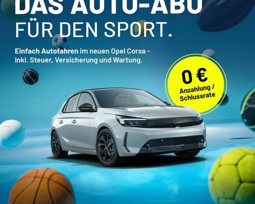 Das Auto-Abo von Athletic Sport Sponsoring 