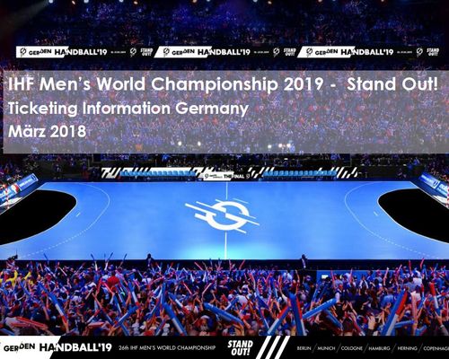 IHF Handball WM 2019 Männer  – 10.-27.01.2019 - in Deutschland und Dänemark - Ticket-Rabatte für Vereine