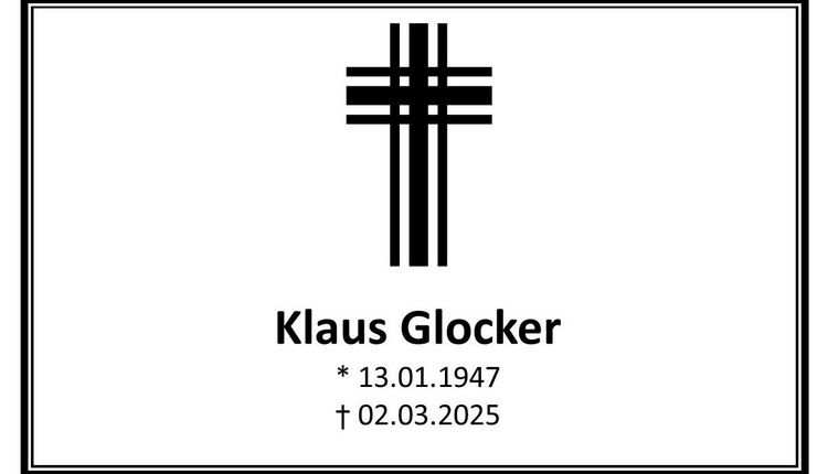 Trauer um Klaus Glocker 