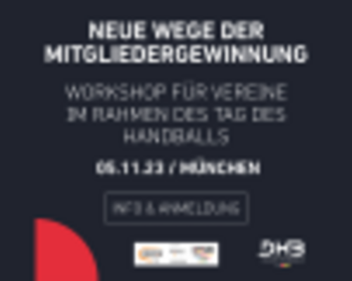 Workshop für Handballvereine und Einladung zum Tag des Handballs