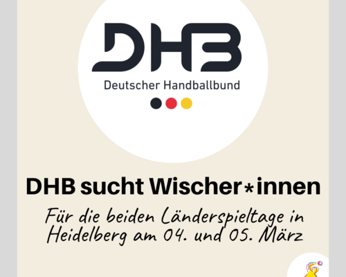 DHB sucht Wischer*innen