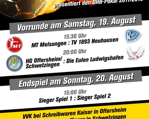 HG Oftersheim/Schwetzingen am 19./20.08. Ausrichter eines DHB-Pokal „First-Four“