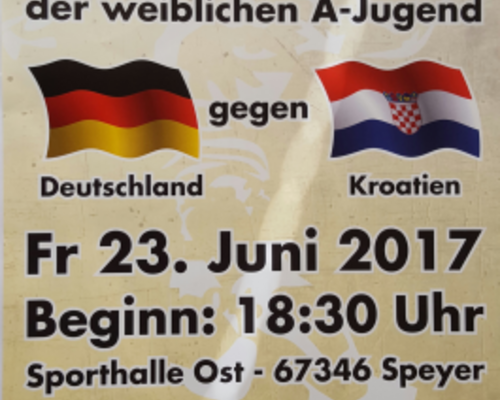 JUNIORINNEN-LÄNDERSPIEL & TRAINER-SYMPOSIUM IN DER PFALZ