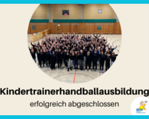Kinderhandballtrainerausbildung erfolgreich abgeschlossen