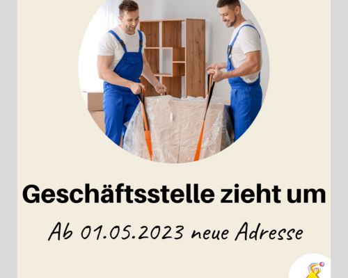 Geschäftsstelle zieht um 