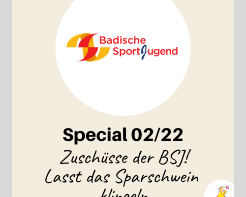 BHV-Special 02/22: Zuschüsse der Badischen Sportjugend