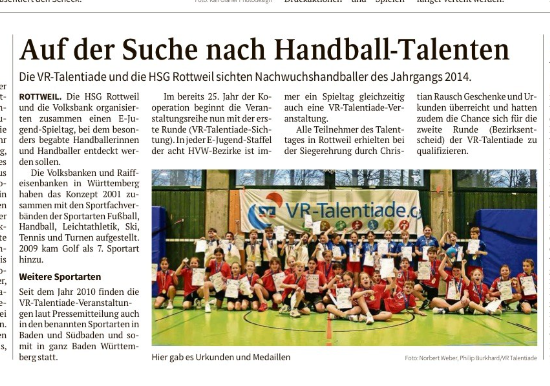 VR-Talentiade in Rottweil