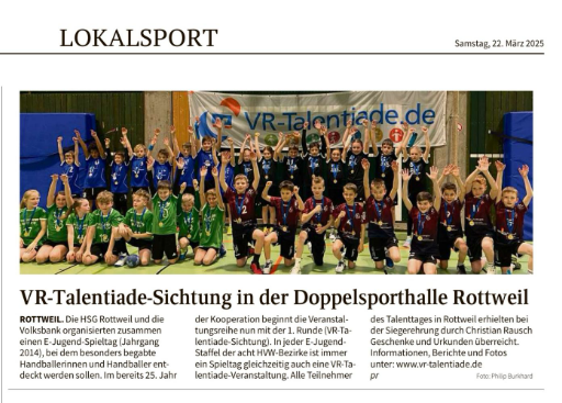 VR-Talentiade in Rottweil